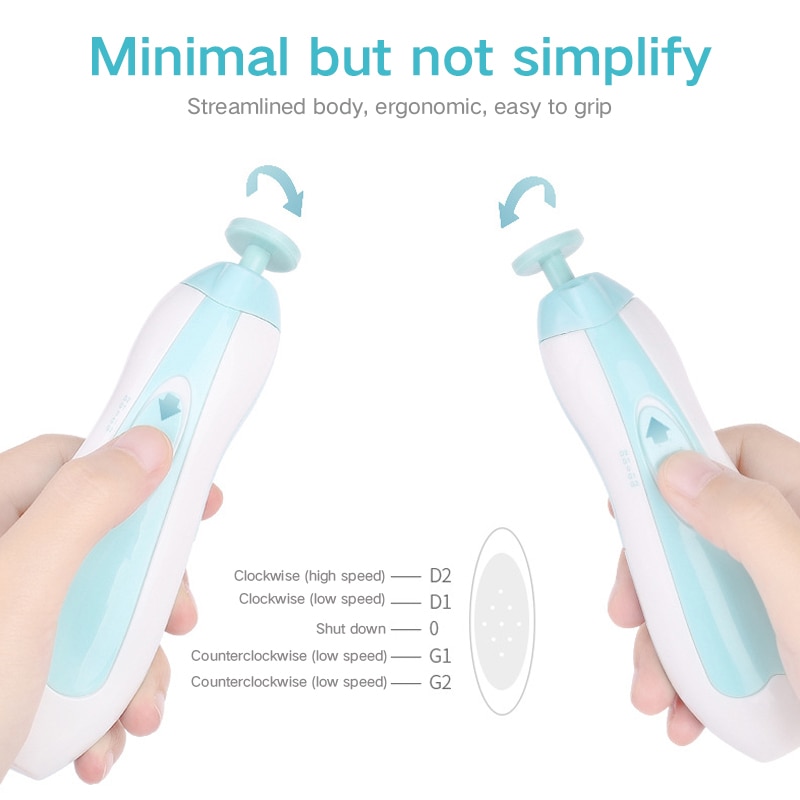 Baby Electric Nail File Nail Trimmer